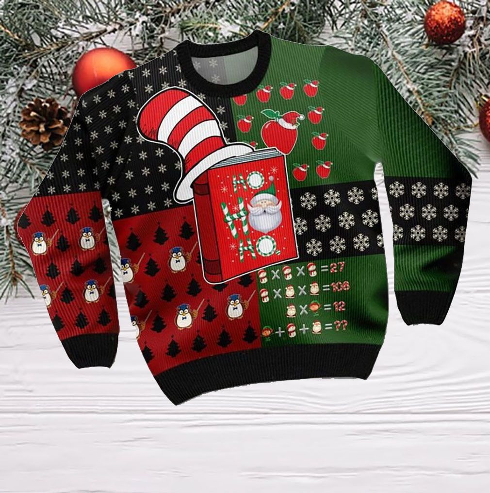 Ho Ho Ho Teacher Ugly Christmas Sweater,