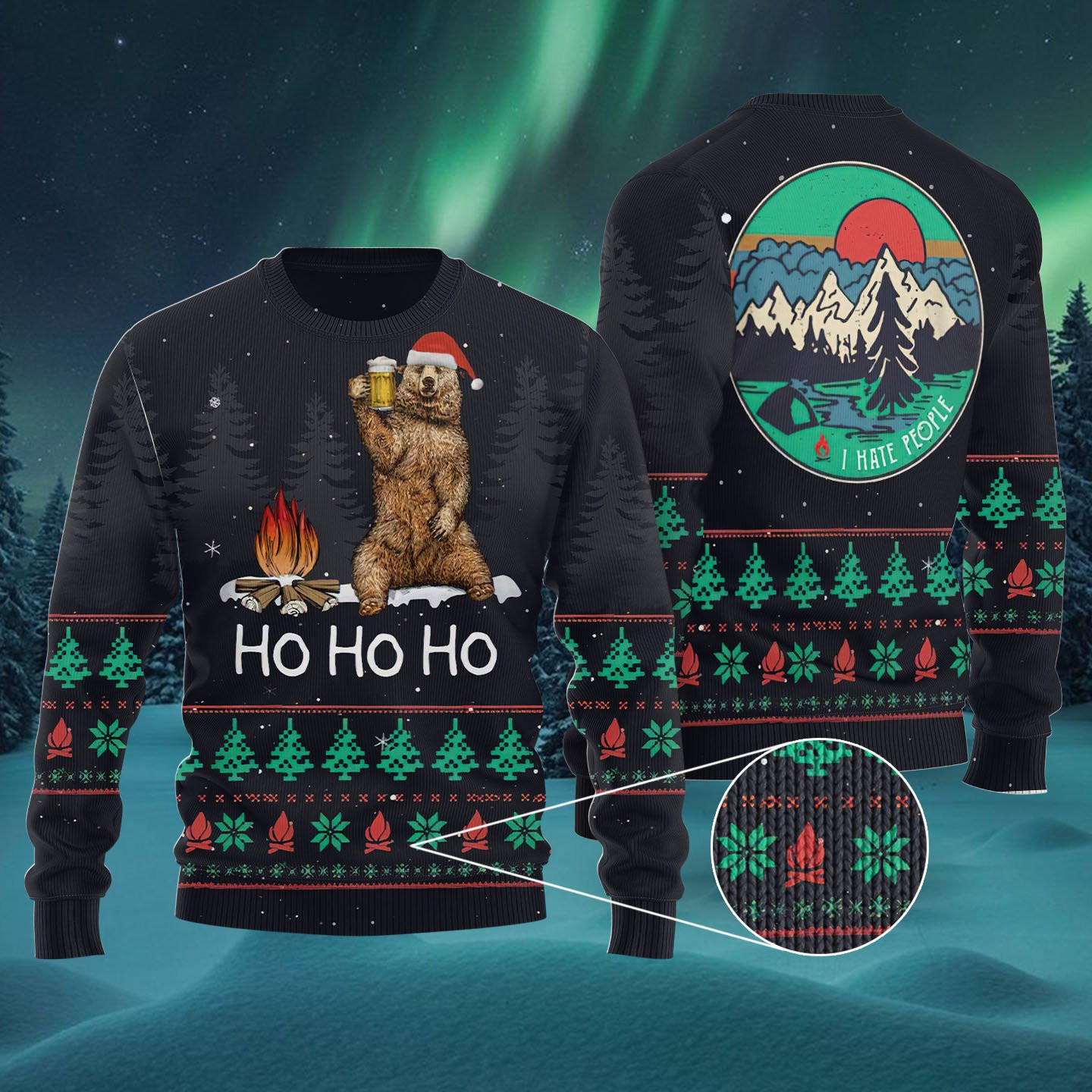 Ho Ho Ho Ugly Christmas Sweater, Perfect Holiday Gift