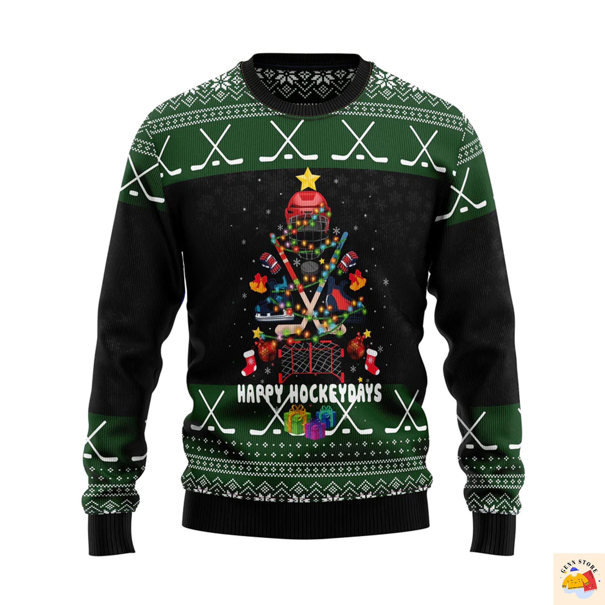 Hockey Ugly Christmas Sweater