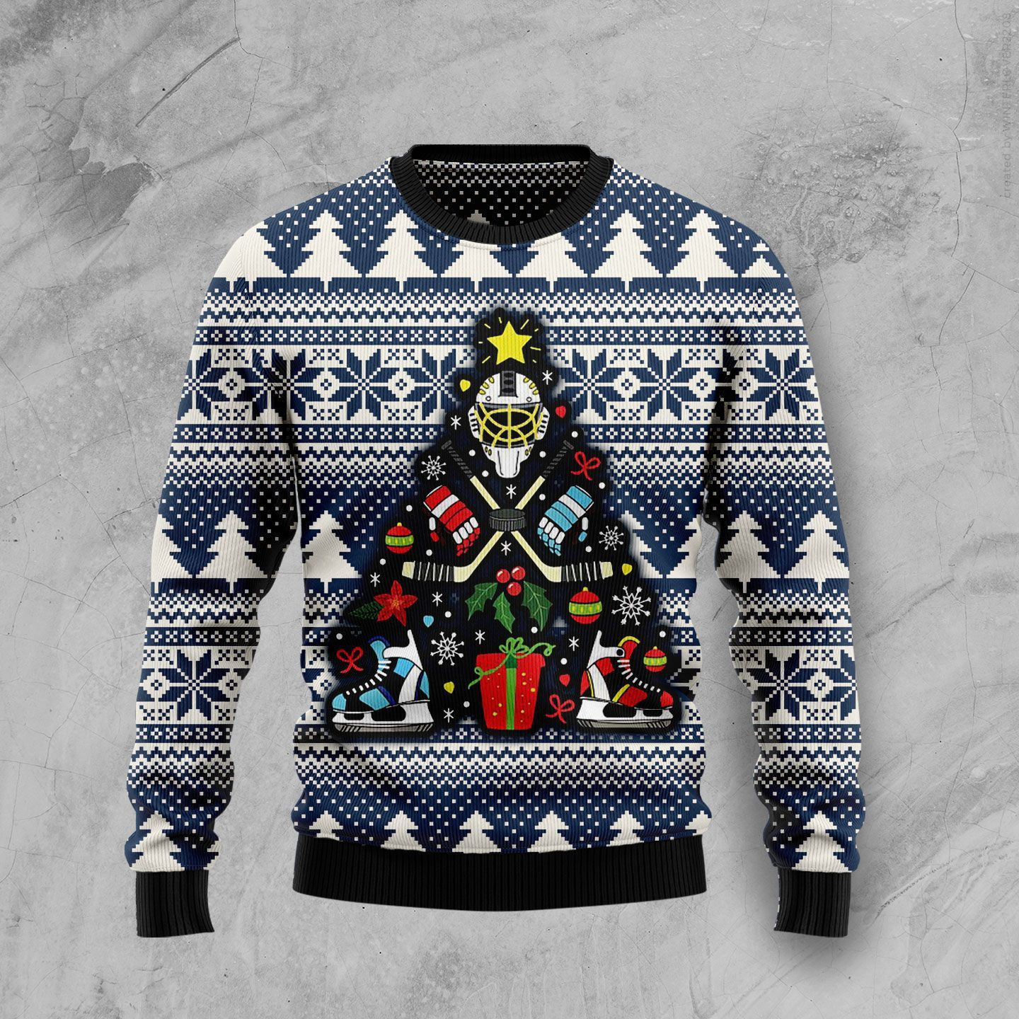 Hockey Ugly Christmas Sweater,