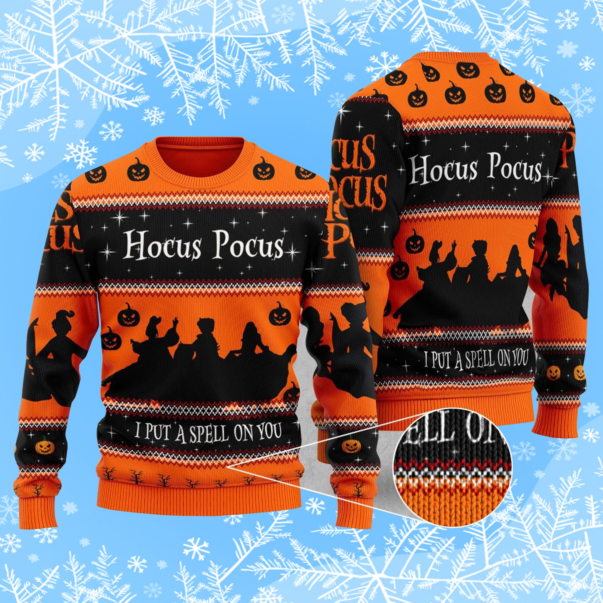 Hocus Pocus I Put A Spell On You Ugly Christmas Sweater