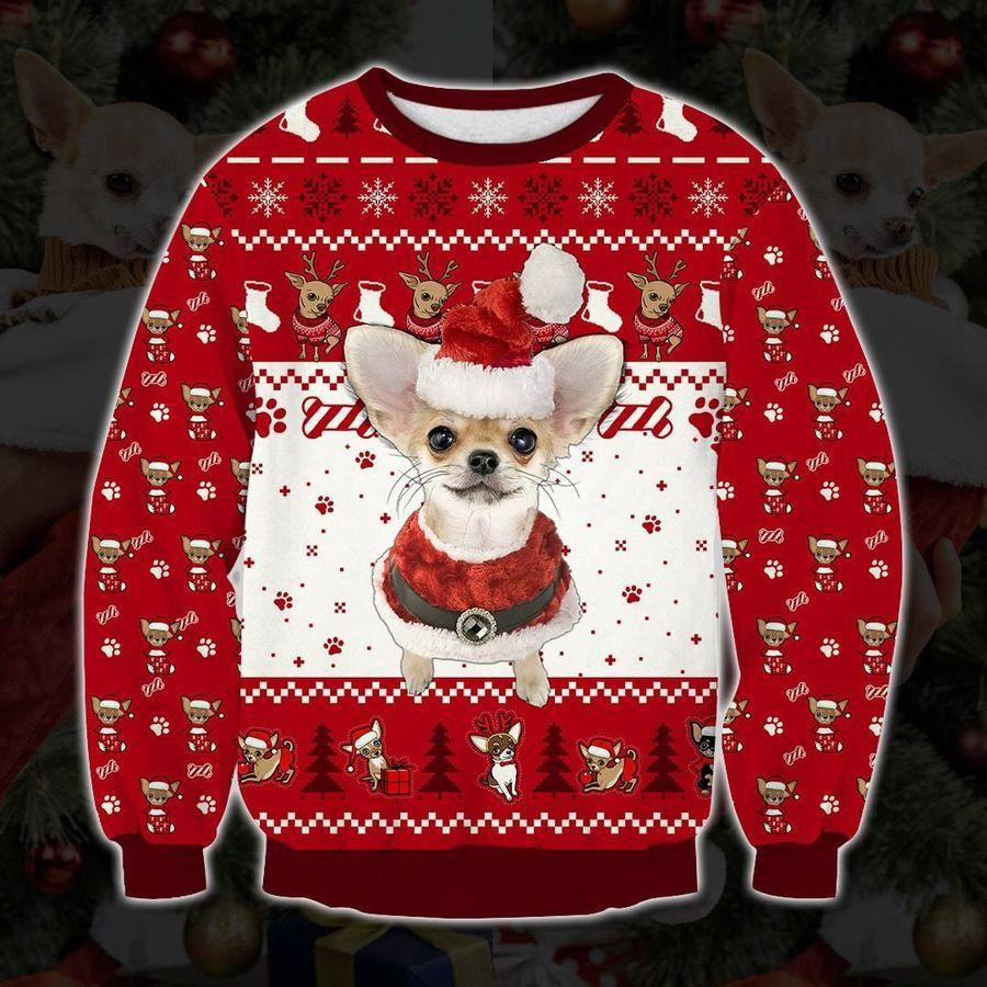 Holiday Chihuahua Ugly Christmas Sweater, Perfect Holiday Gift