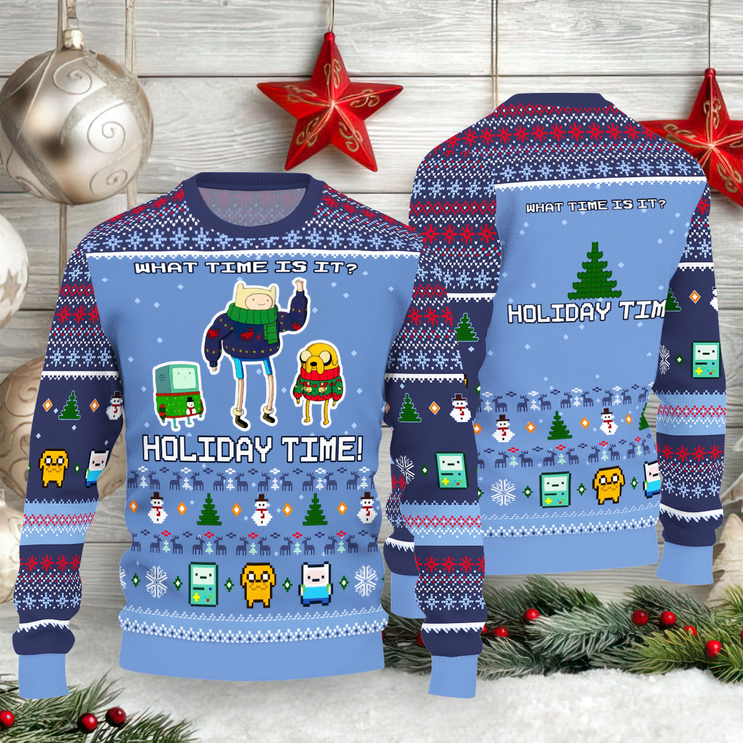 Holiday Time Ugly Christmas Sweater