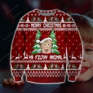 Home Alone Merry Christmas Ya Filthy Animal Ugly Christmas Sweater, Perfect Holiday Gift