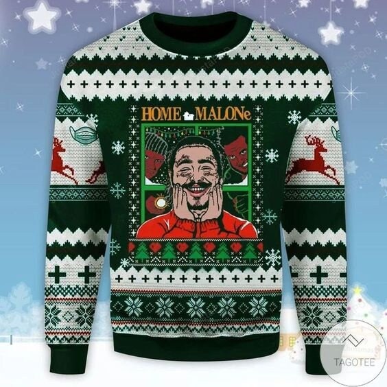 Home Malone Ugly Christmas Sweater