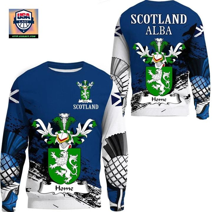 Home Or Hume Scottish Family Crest Scotland Special Sweater 