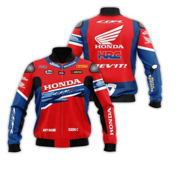 Honda Motogp Racing Bomber Jacket | Motorsport Racing Jacket for Men & Women | Racing Fan Gift