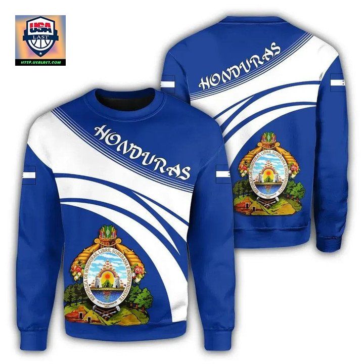 Honduras Coat Of Arms Sweater Cricket Style J5W