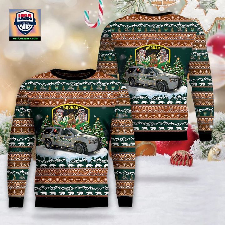 Hoonah Alaska Hoonah Police Department Christmas Sweater 3D