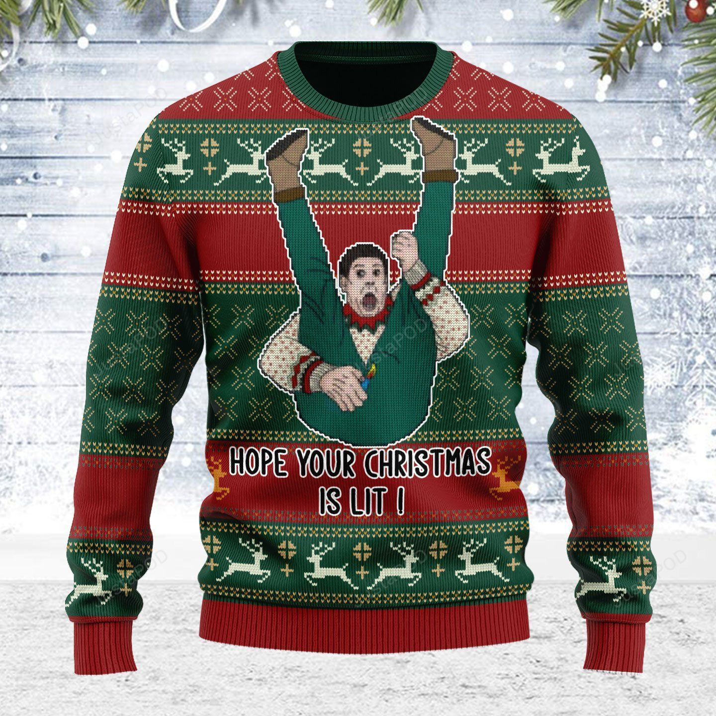 Hope Your Christmas Is Lit Ugly Christmas Sweater, Perfect Holiday Gift