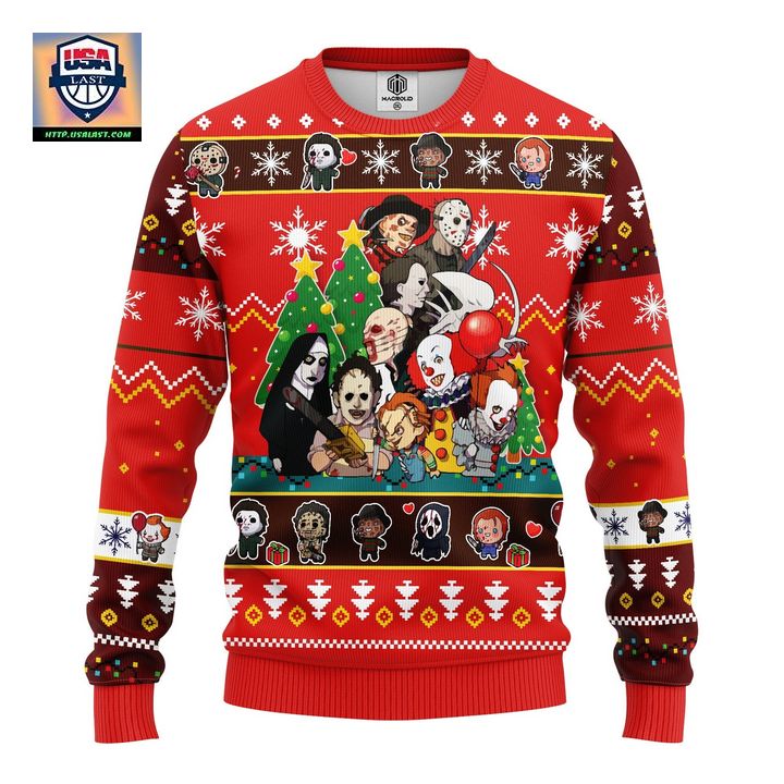 Horror Friends Ugly Christmas Sweater Amazing Gift Idea Thanksgiving Gift