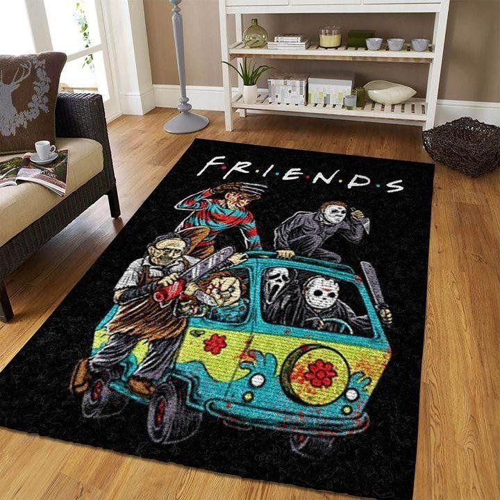 Horror Movie Characters Rectangle Area Rug – Full Print Carpet For Living Room & Bedroom Home Decor