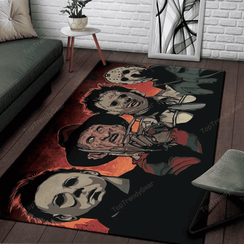 Horror Movie Legends Nice Gift 3D Rectangle Area Rug – Full Print Carpet For Living Room & Bedroom Home Decor