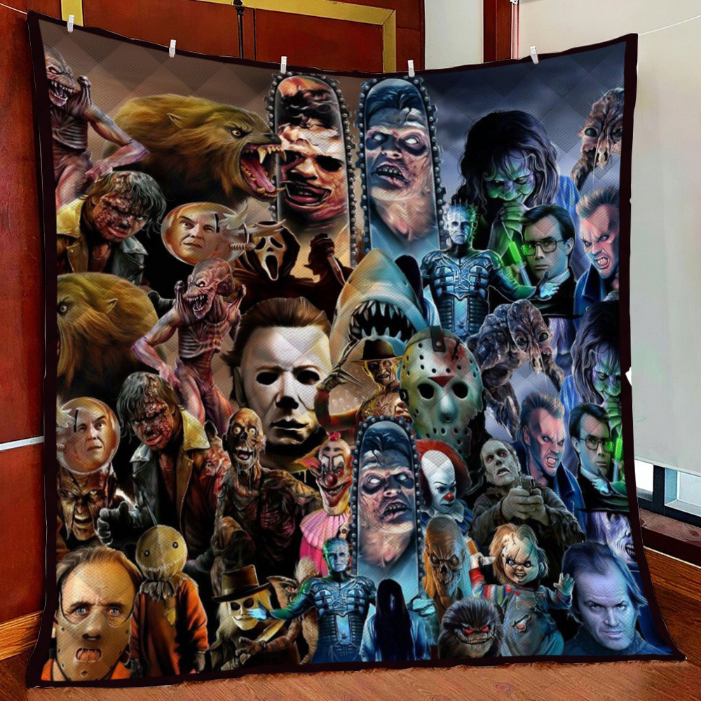 Horror Squad Fleece Blanket Quilt Blanket