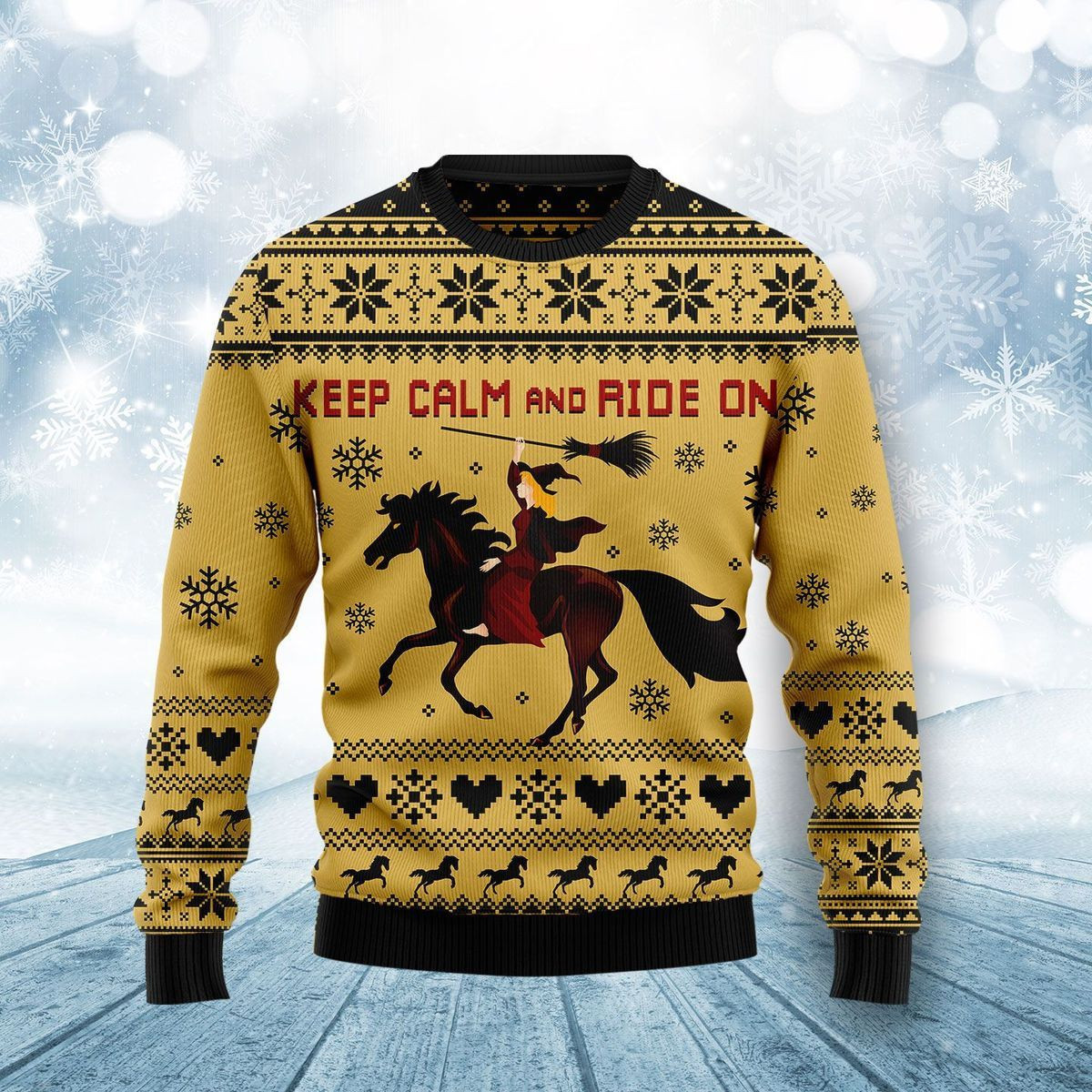 Horse Lover Ugly Christmas Sweater, Perfect Holiday Gift