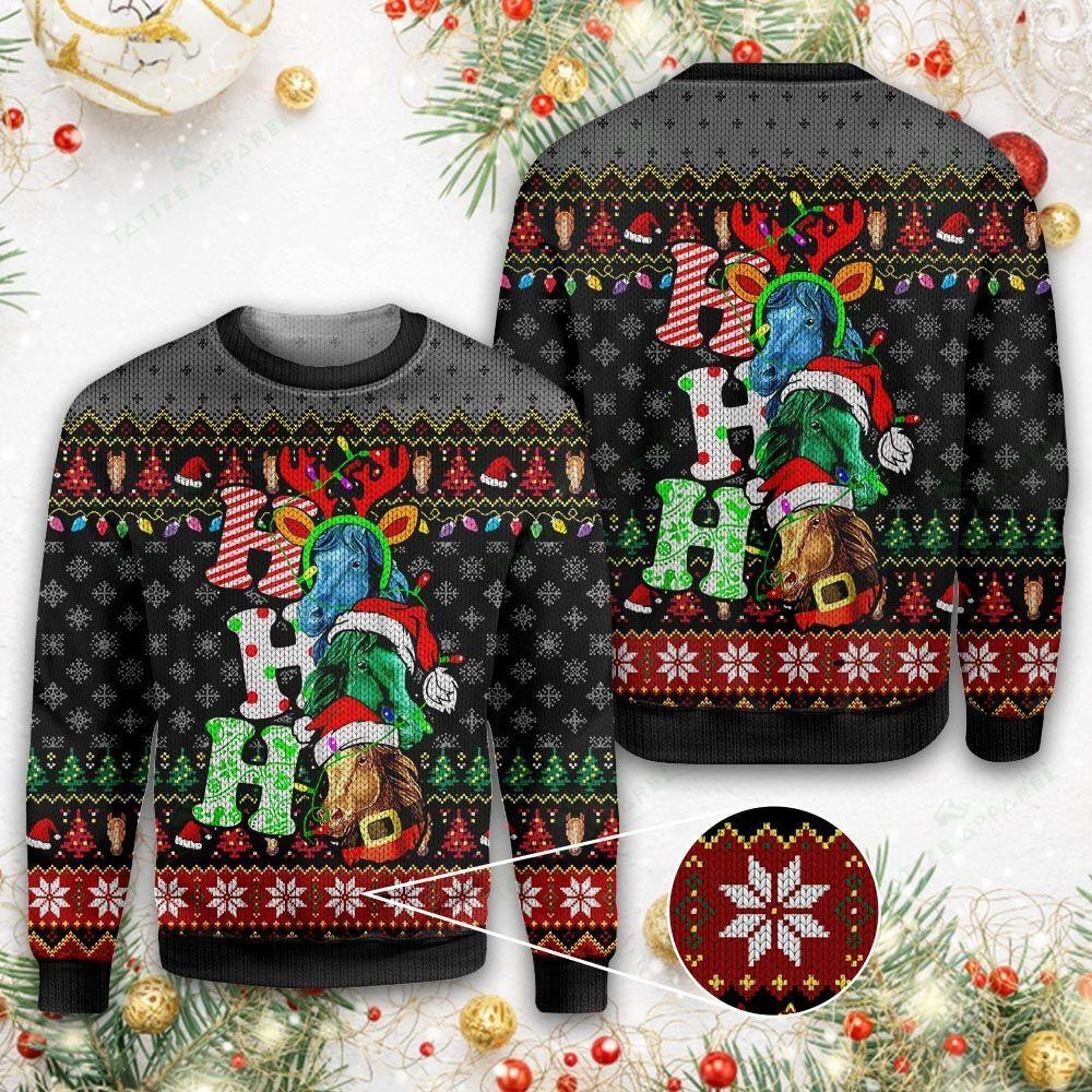 Horse Ugly Christmas Sweater, Perfect Holiday Gift