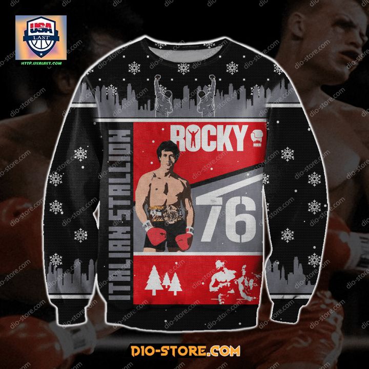 Hot Rocky Balboa Christmas Sweater