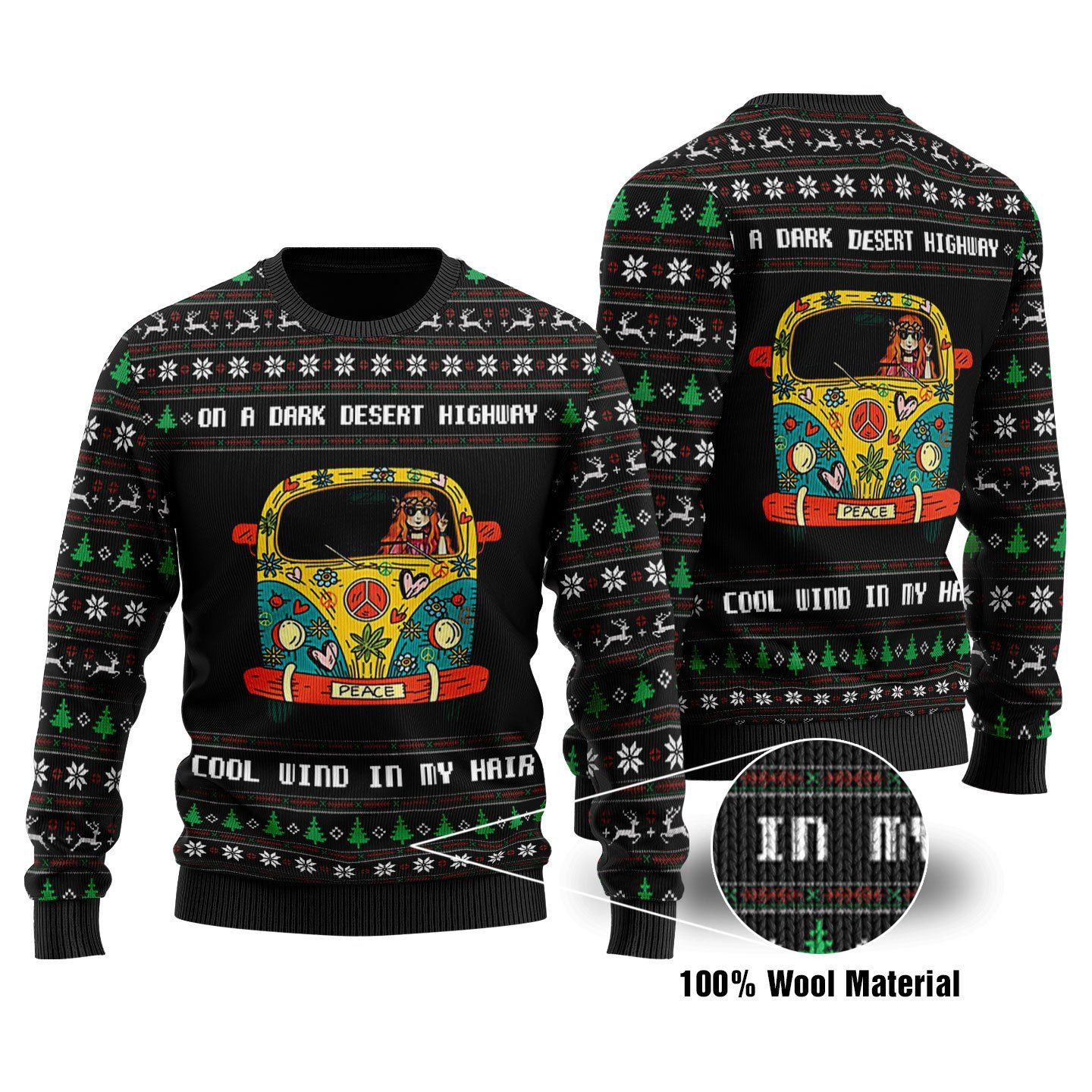 Hotel California 3D Printed Ugly Christmas Sweater