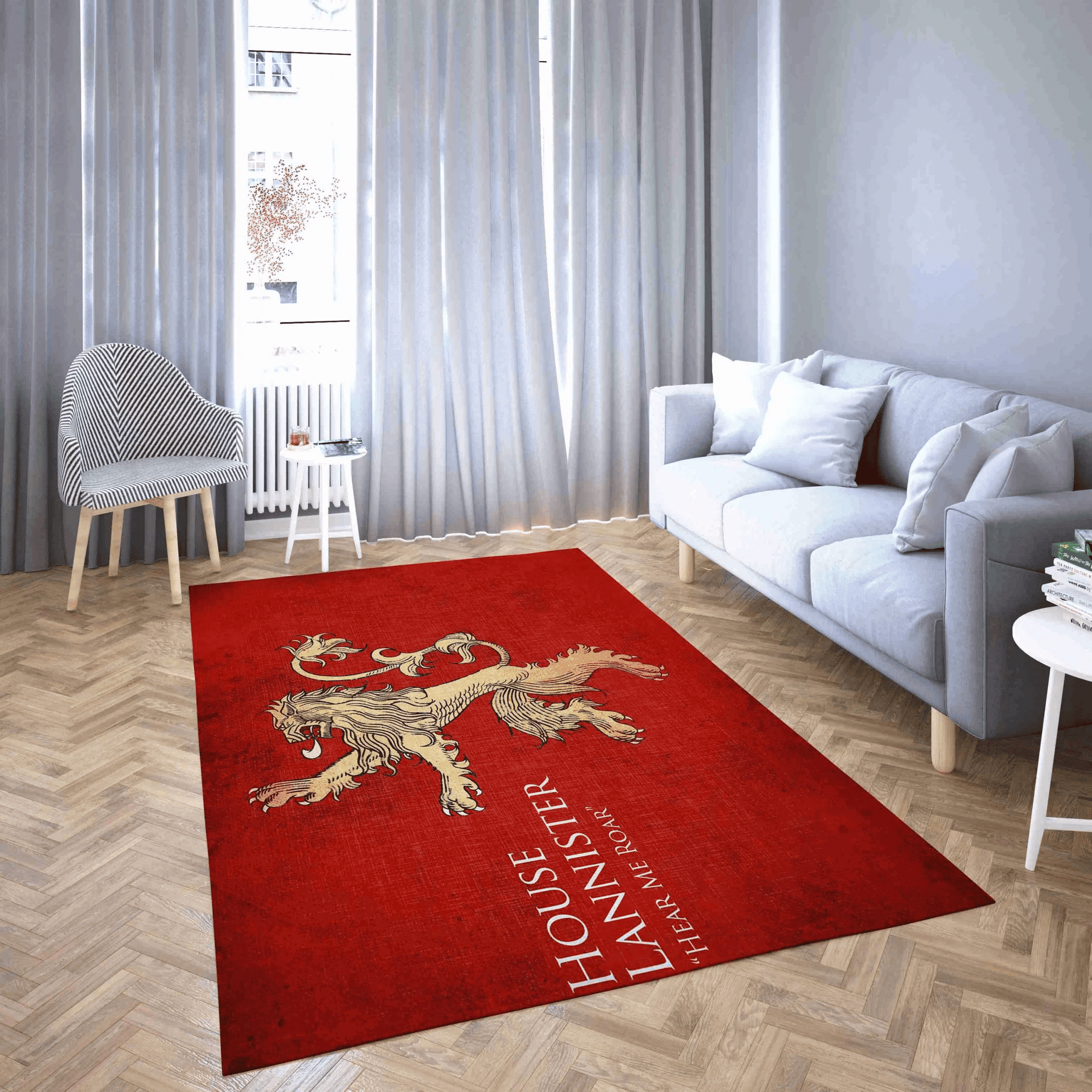 House Lannister Game Of Thrones Wiki 3D Rectangle Area Rug – Full Print Carpet For Living Room & Bedroom Home Decor