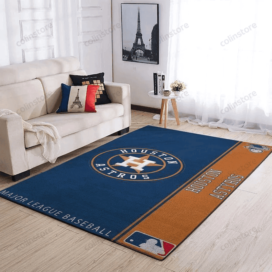 Houston Astros 3D Rectangle Area Rug – Full Print Carpet For Living Room & Bedroom Home Decor