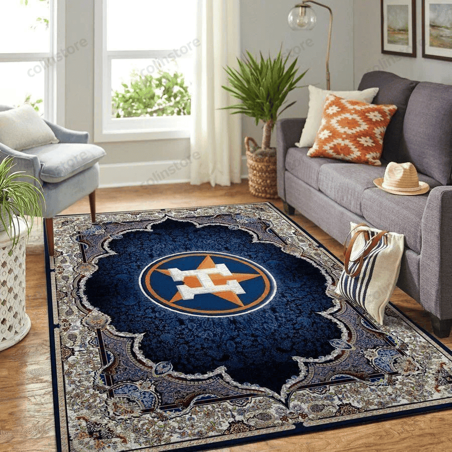 Houston Astros 3D Rectangle Area Rug – Full Print Carpet For Living Room & Bedroom Home Decor