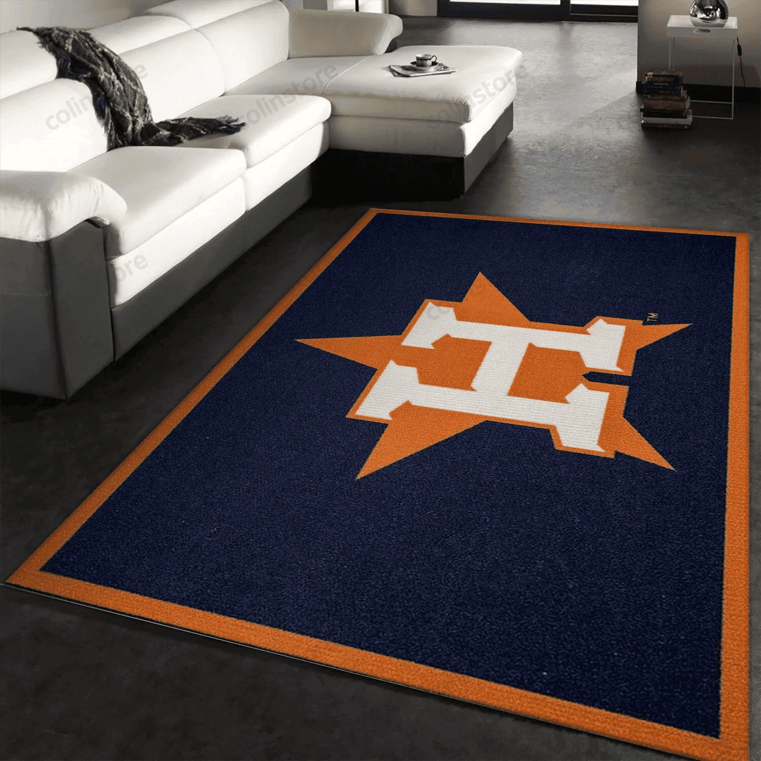 Houston Astros Soft Rectangle Area Rug – Full Print Carpet For Living Room & Bedroom Home Decor