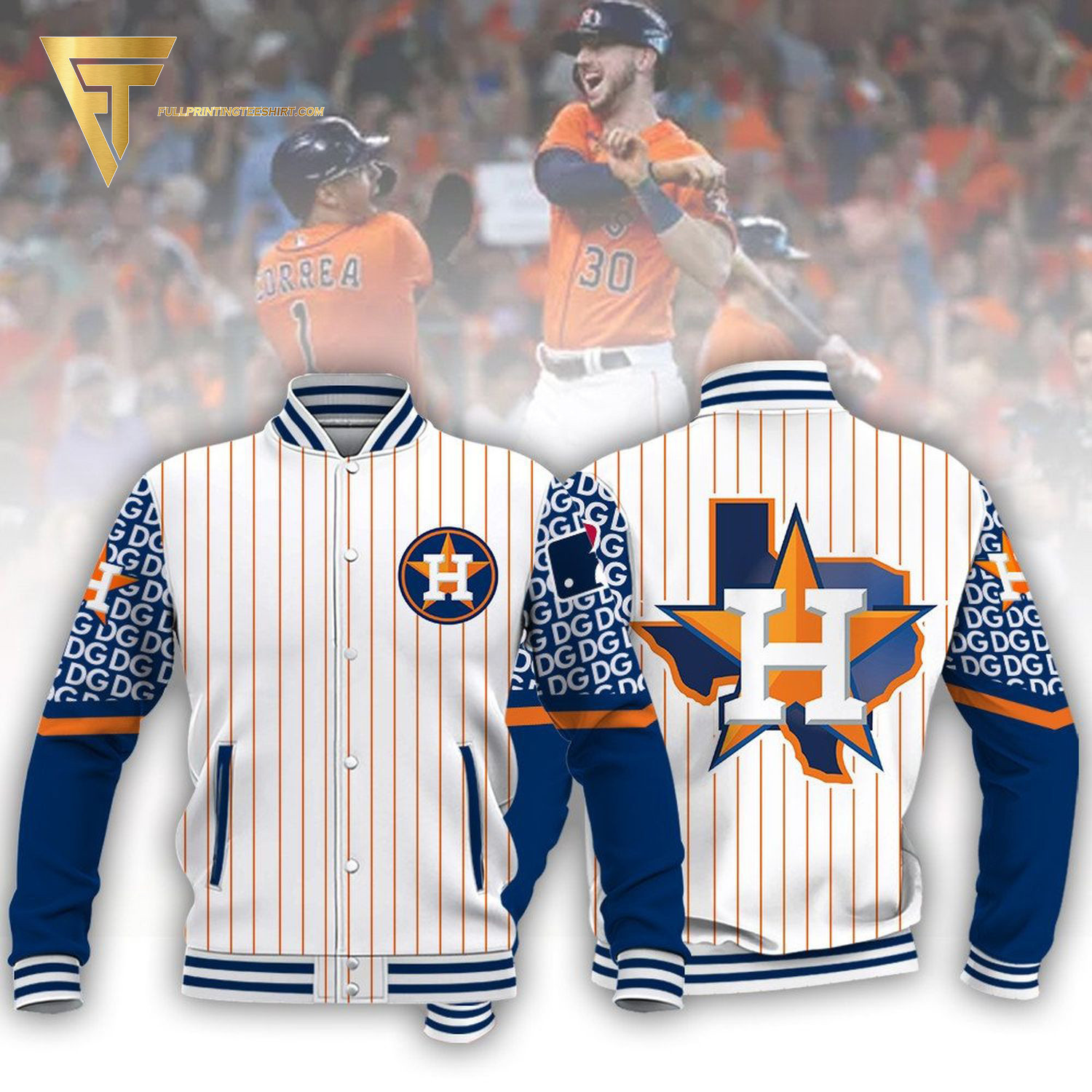 Houston Astros Varsity Baseball Jacket for Men & Women | MLB Team Fan Gift