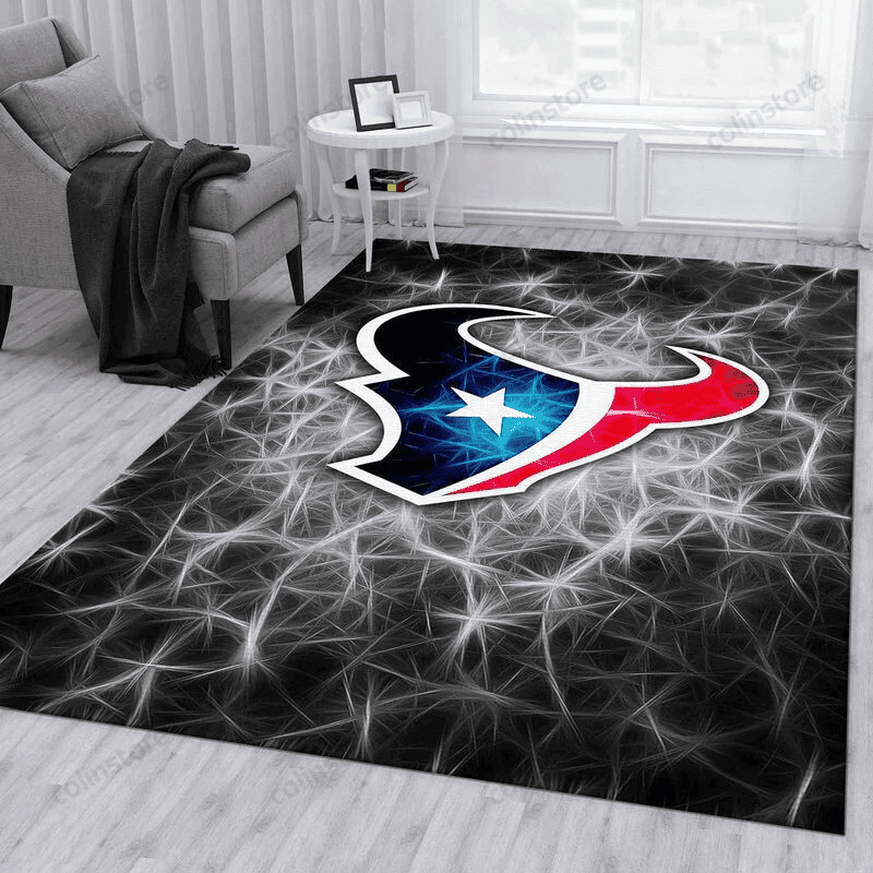 Houston Texans 2 3D Rectangle Area Rug – Full Print Carpet For Living Room & Bedroom Home Decor