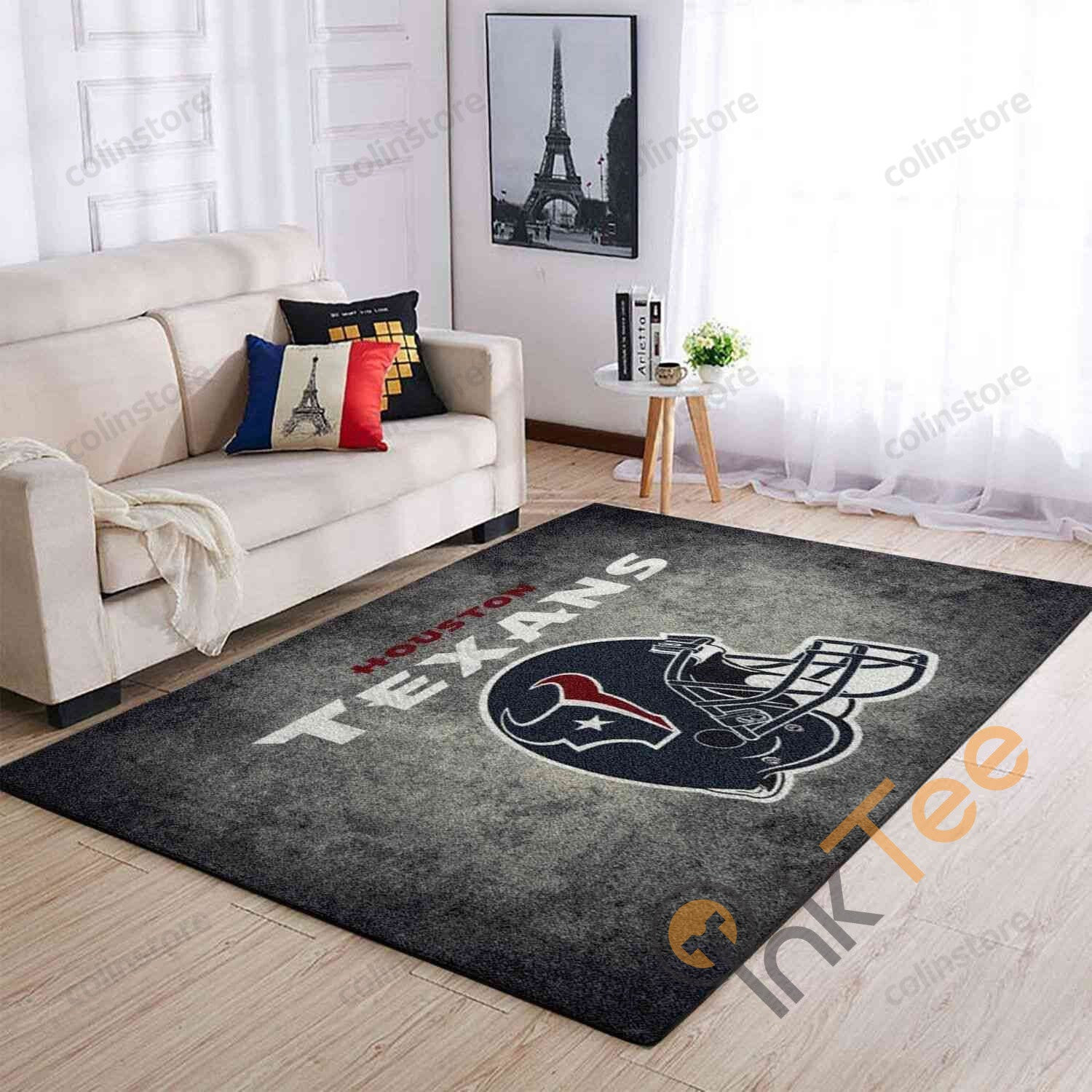 Houston Texans 3D Rectangle Area Rug – Full Print Carpet For Living Room & Bedroom Home Decor