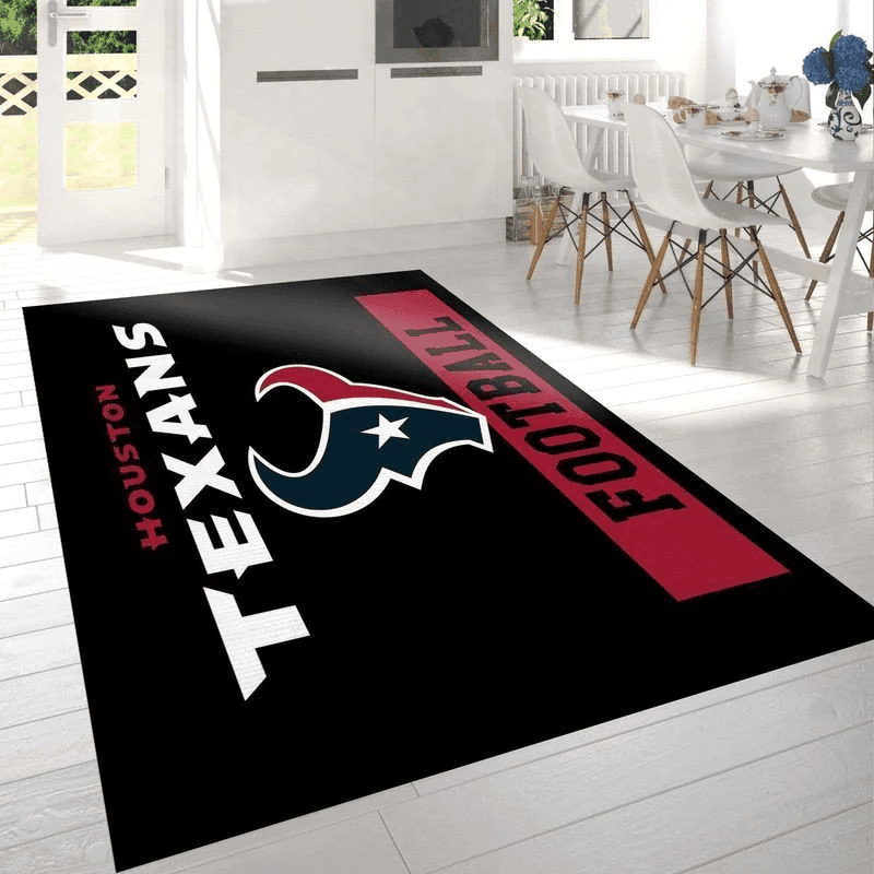 Houston Texans 6 3D Rectangle Area Rug – Full Print Carpet For Living Room & Bedroom Home Decor