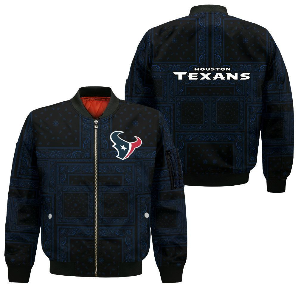 Houston Texans Bomber Jacket | NFL Team Jacket for Men & Women | Football Fan Gift