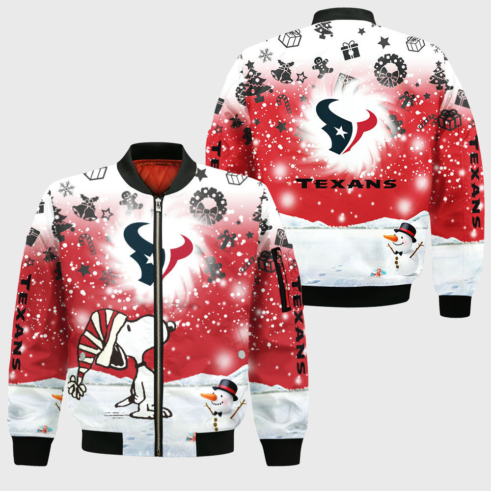 Houston Texans Bomber Jacket | NFL Team Jacket for Men & Women | Football Fan Gift