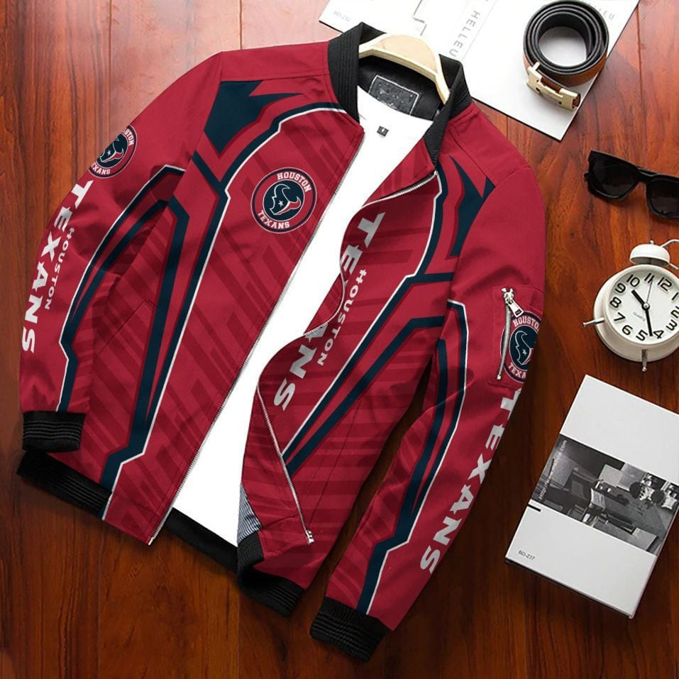 Houston Texans Bomber Jacket | NFL Team Jacket for Men & Women | Football Fan Gift