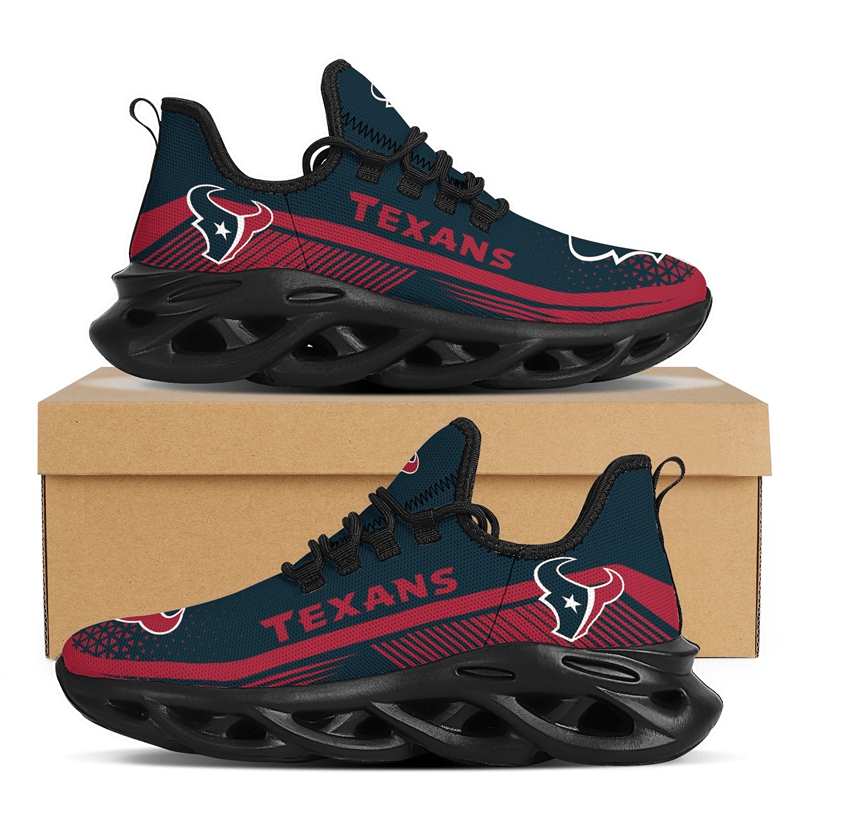 Houston Texans Max Soul Shoes Sneakers for Men And Women – NFL Football Fan Shoes, Team Sneakers