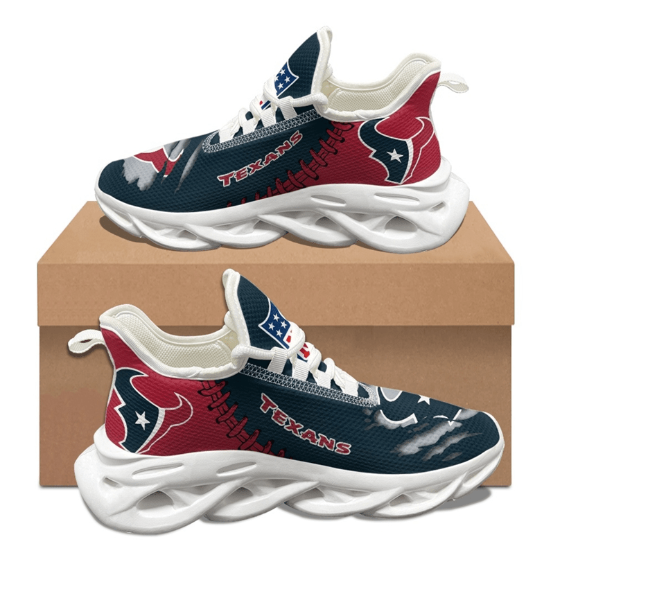 Houston Texans Max Soul Shoes Sneakers for Men And Women – NFL Football Fan Shoes, Team Sneakers