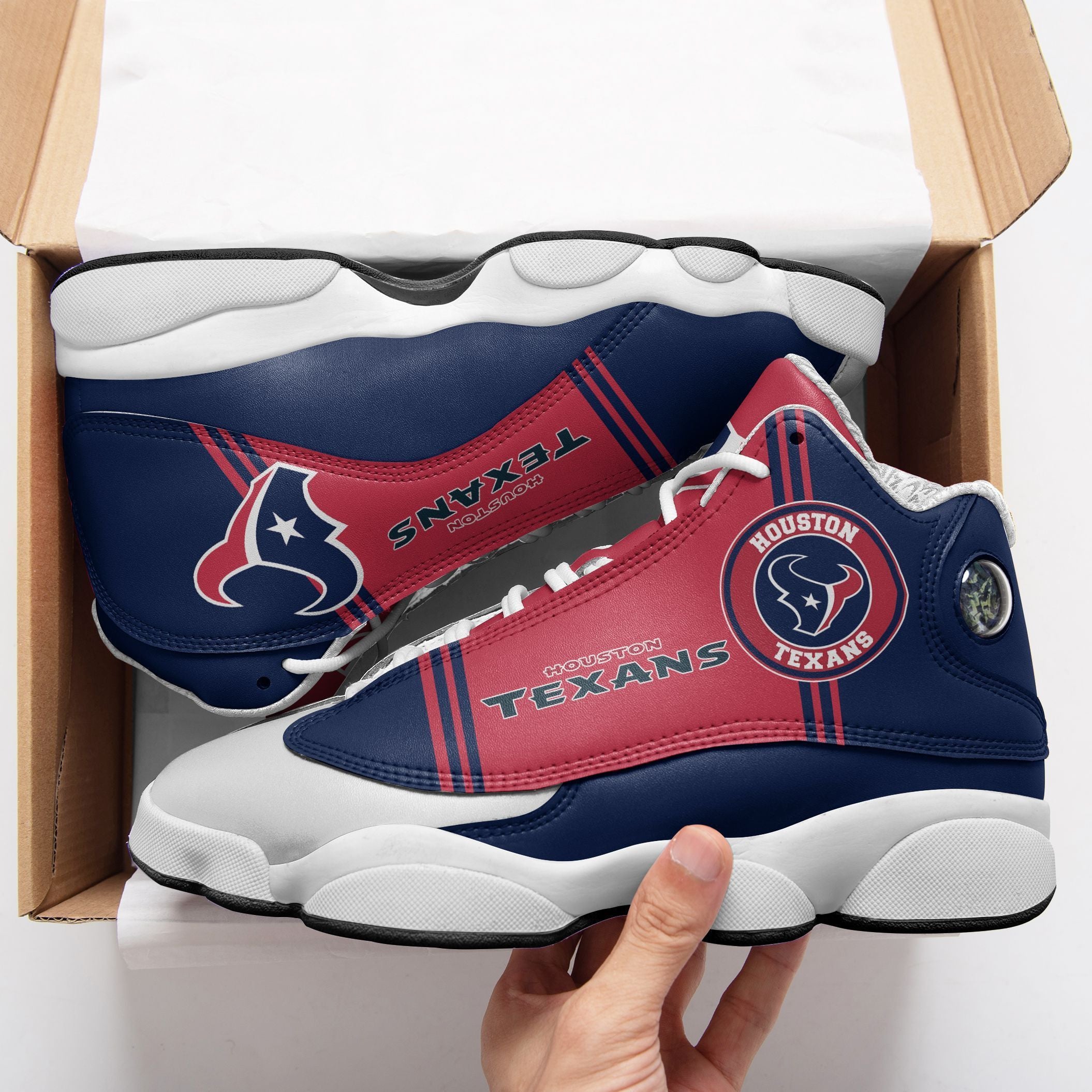 Houston Texans NFL JD13 Sneakers Shoes for Men & Women | Custom Fan Gift