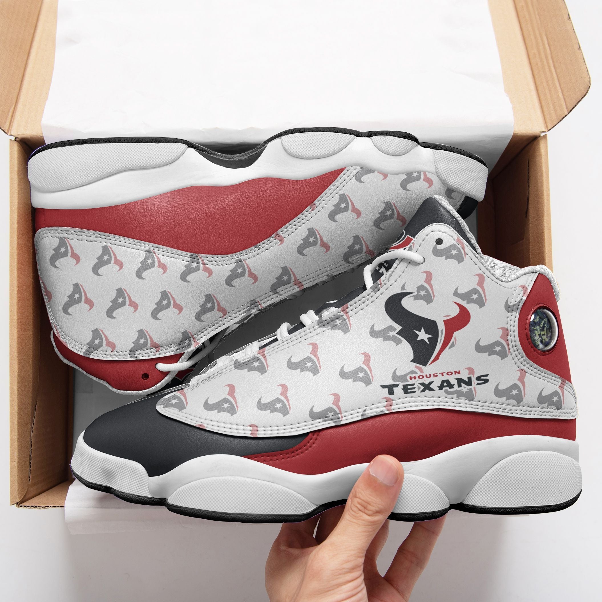 Houston Texans NFL JD13 Sneakers Shoes for Men & Women | Custom Fan Gift