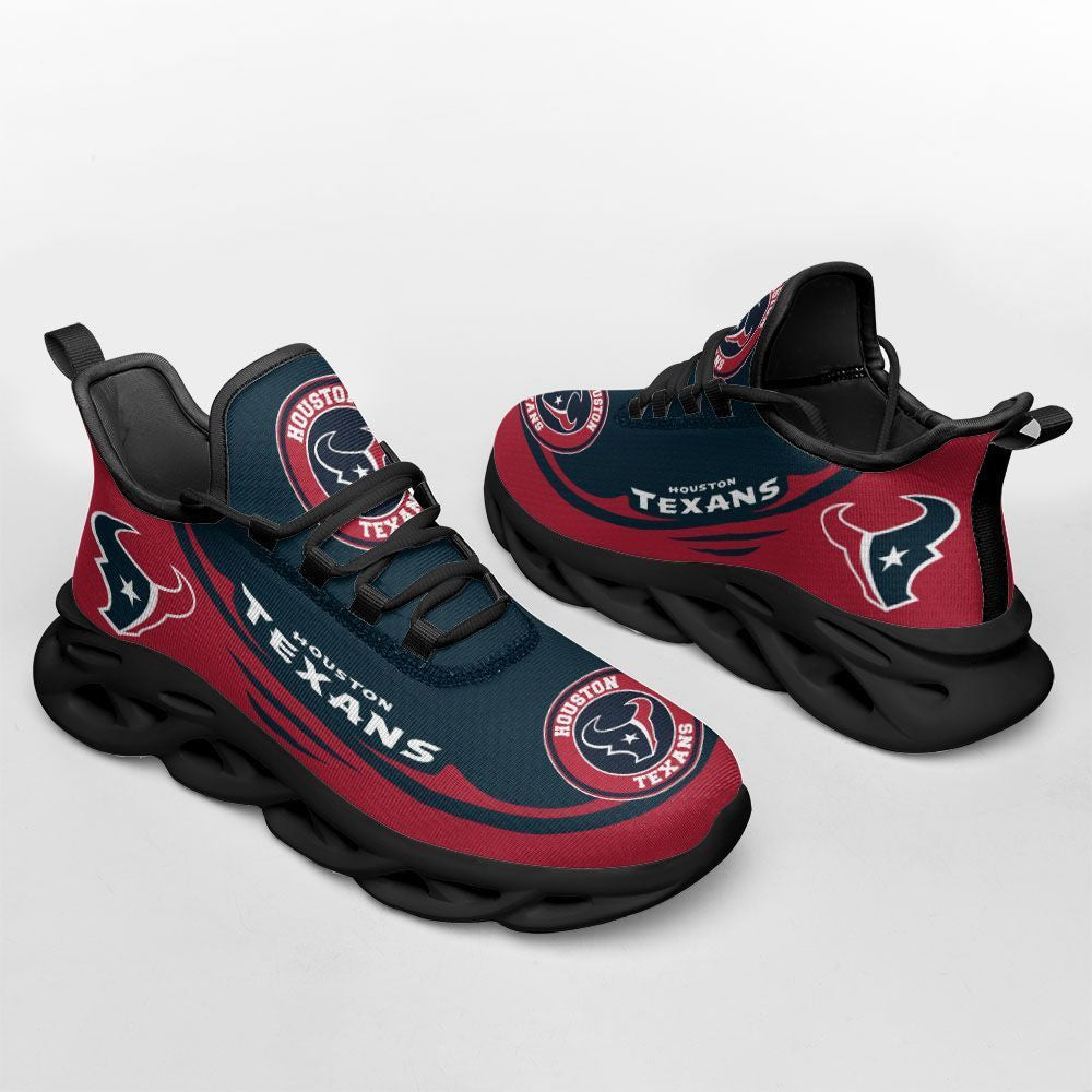 Houston Texans NFL Max Soul Shoes Sneakers for Men And Women – NFL Football Fan Shoes, Team Sneakers