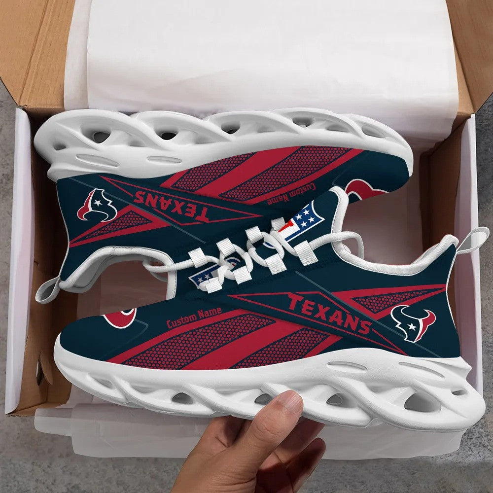 Houston Texans NFL Max Soul Shoes Sneakers for Men And Women – NFL Football Fan Shoes, Team Sneakers