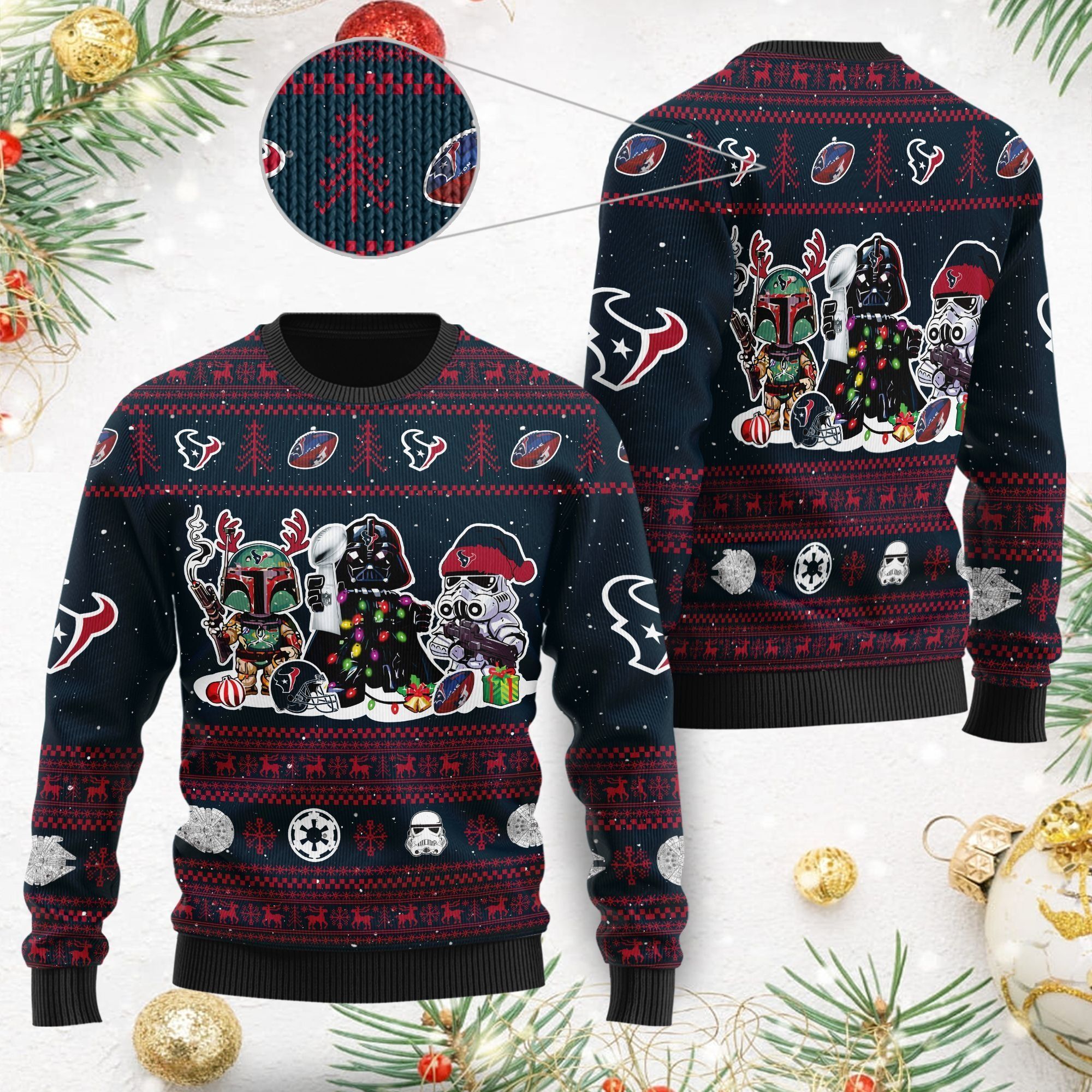 Houston TexansI Star Wars Ugly Christmas Sweater