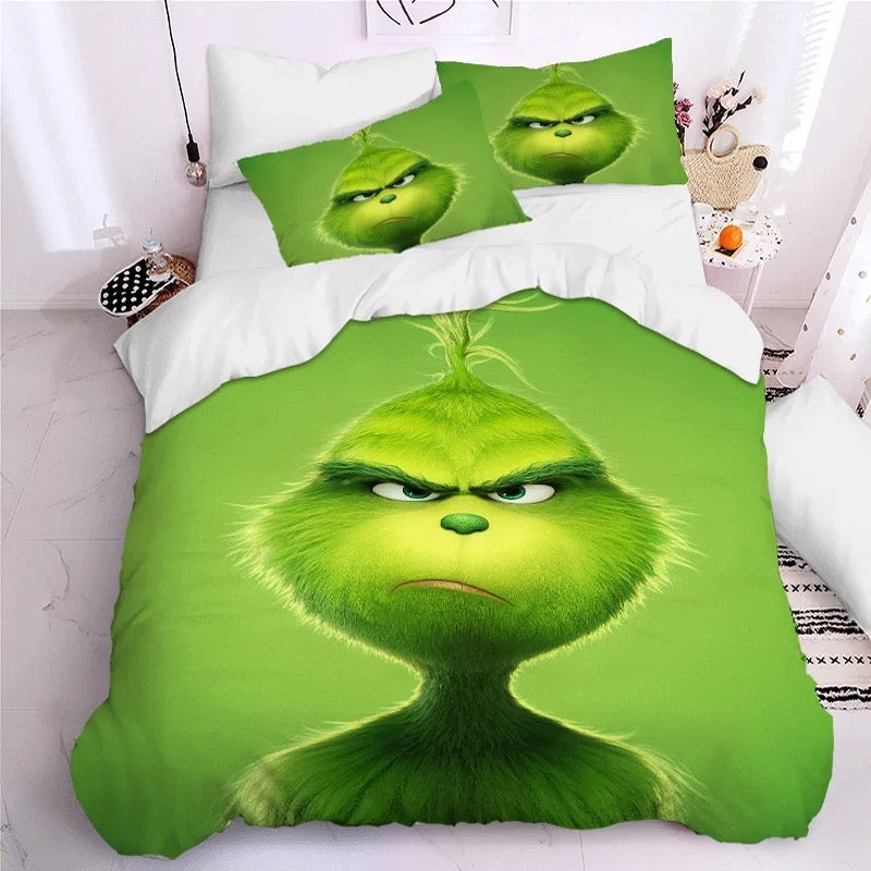How The Grinch Stole Christmas Duvet Cover Quilt Cover Pillowcase Bedding Set Bed Linen Home Bedroom Decor