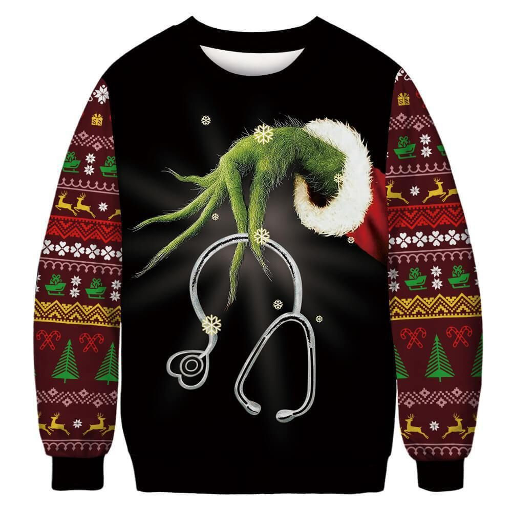 How The Grinch Stole Christmas For Unisex Ugly Christmas Sweater,
