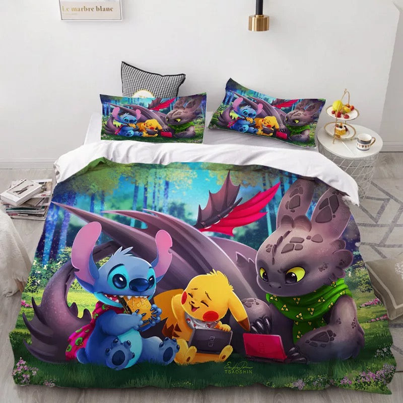 How To Train Your Dragon Hiccup Duvet Cover Quilt Cover Pillowcase Bedding Set Bed Linen Home Bedroom Decor