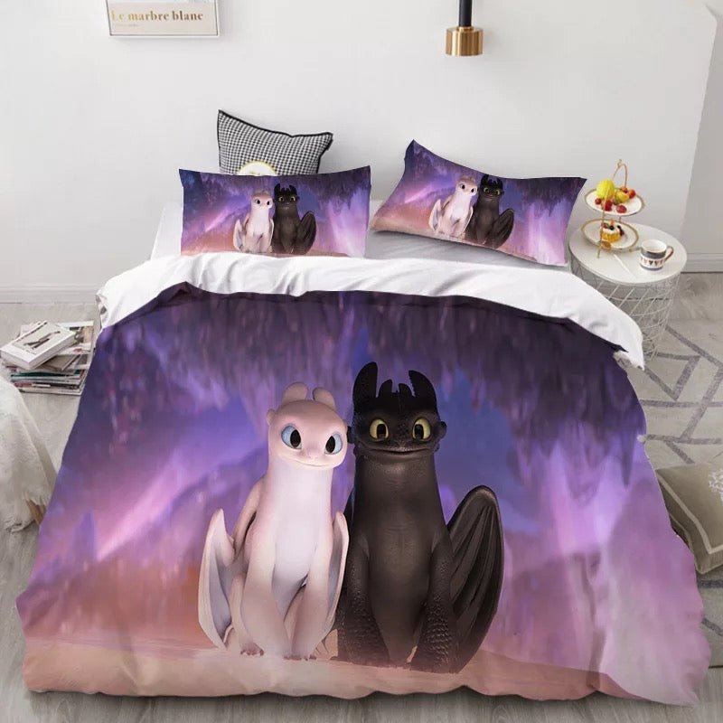 How To Train Your Dragon Hiccup Duvet Cover Quilt Cover Pillowcase Bedding Set Bed Linen Home Bedroom Decor