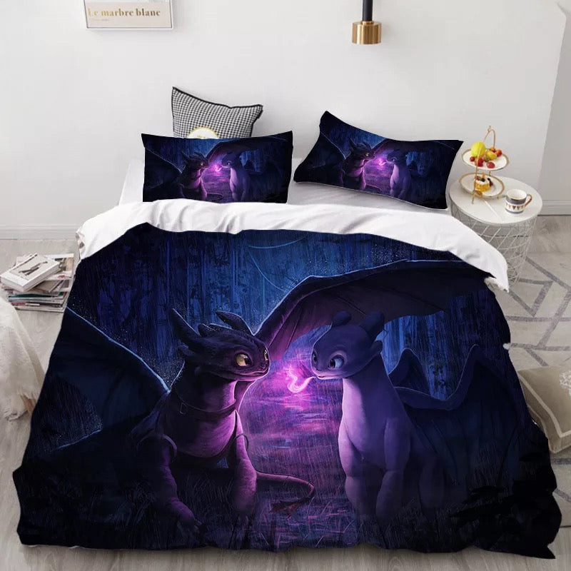 How To Train Your Dragon Hiccup Duvet Cover Quilt Cover Pillowcase Bedding Set Bed Linen Home Bedroom Decor