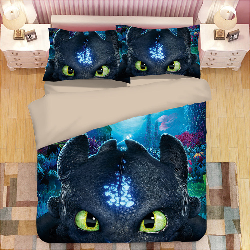 How To Train Your Dragon Hiccup Duvet Cover Quilt Cover Pillowcase Bedding Set Bed Linen Home Bedroom Decor