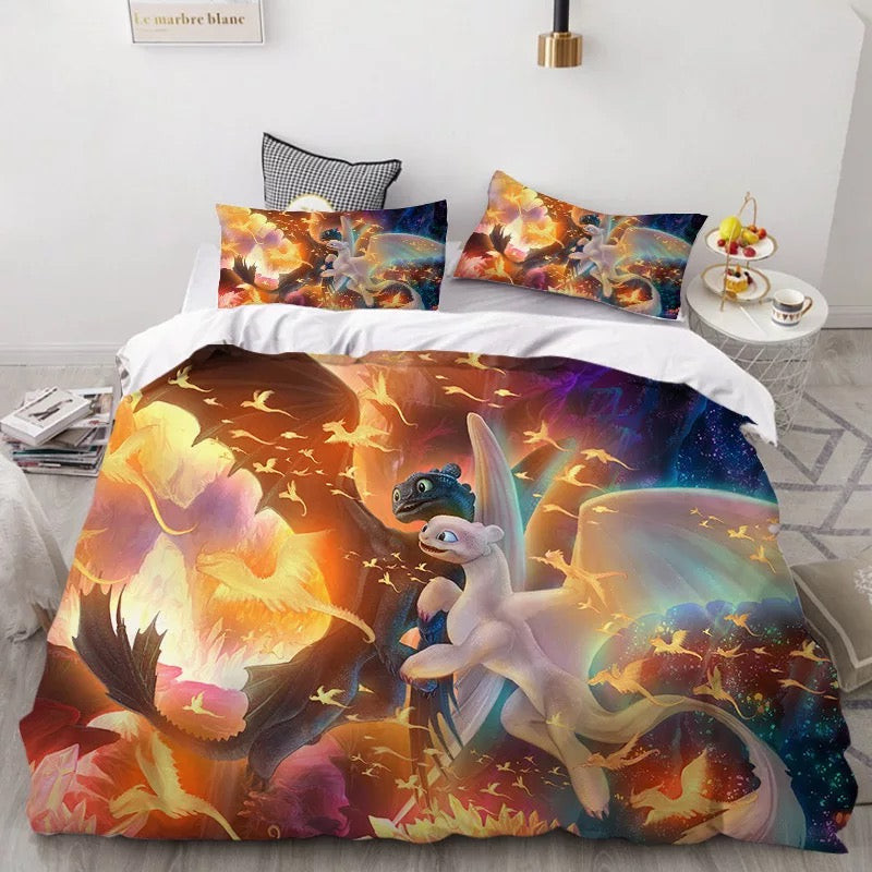 How To Train Your Dragon Hiccup Duvet Cover Quilt Cover Pillowcase Bedding Set Bed Linen Home Bedroom Decor
