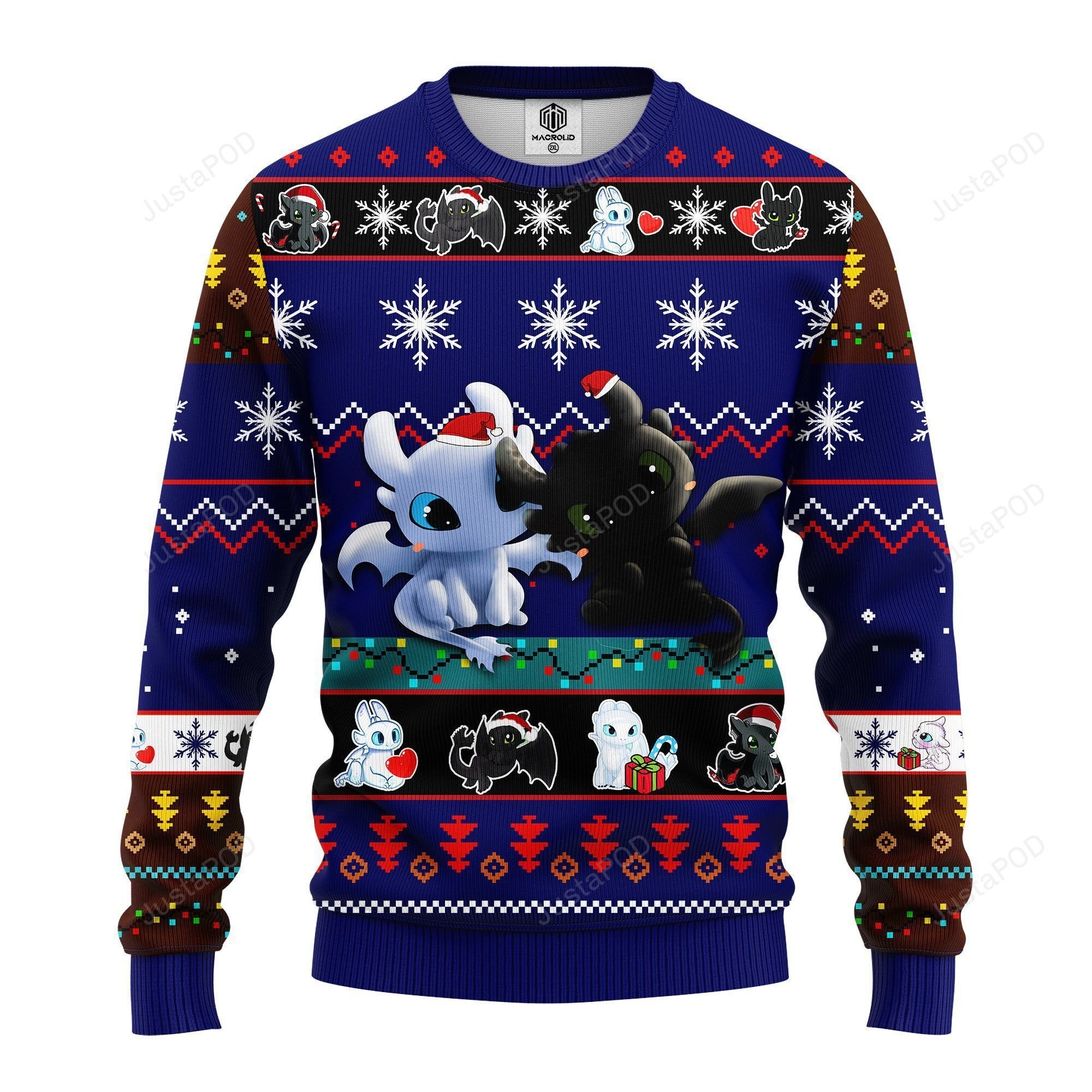 How To Train Your Dragon Toothless Love Ugly Christmas Sweater, Perfect Holiday Gift