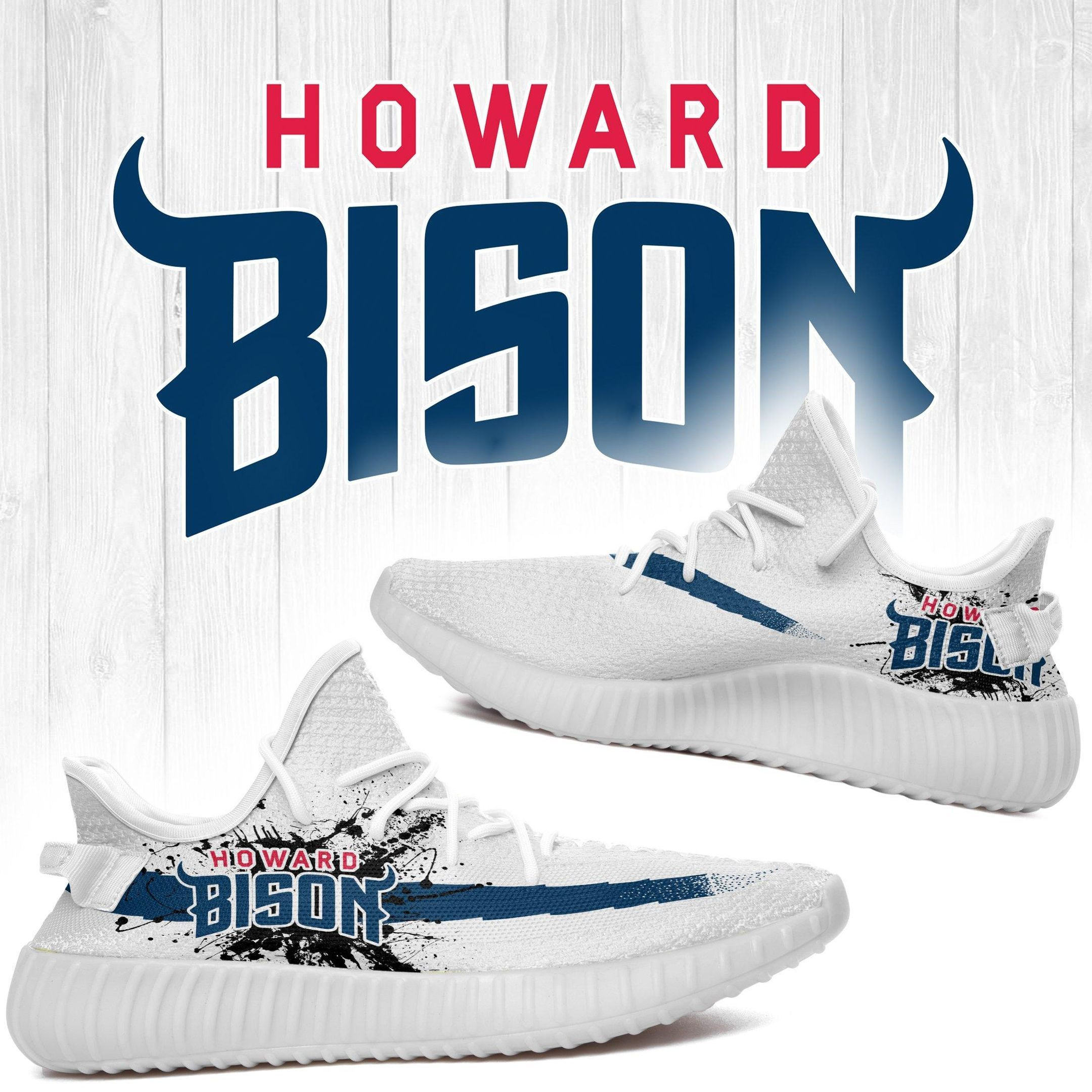 Howard Bison NCAA Teams Sport Shoes Sneakers