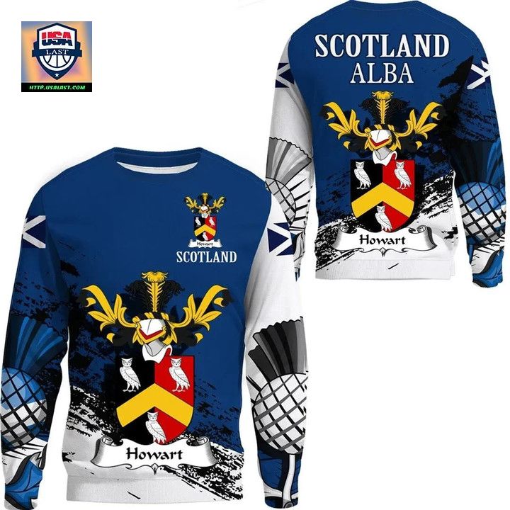 Howart Scottish Family Crest Scotland Special Sweater 